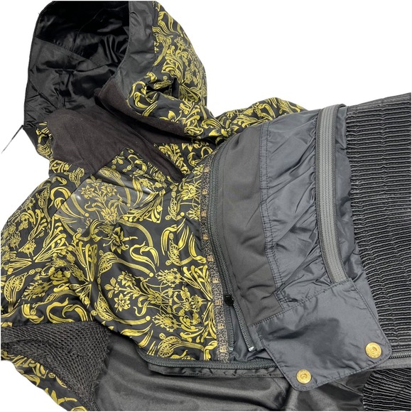 B by Burton S/M Snowboard Lana Pullover Hoodie Jacket Black Gold - Picture 16 of 16